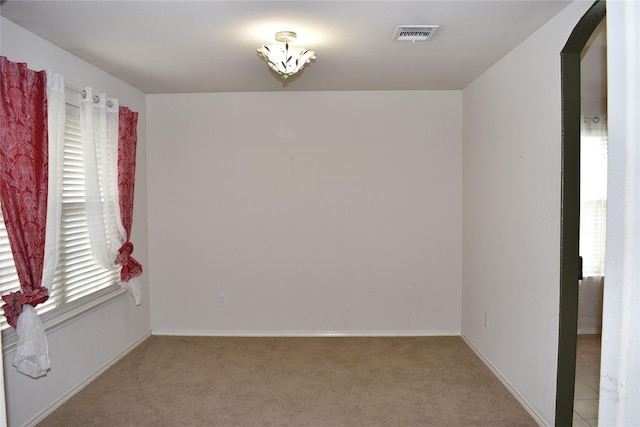 view of carpeted empty room