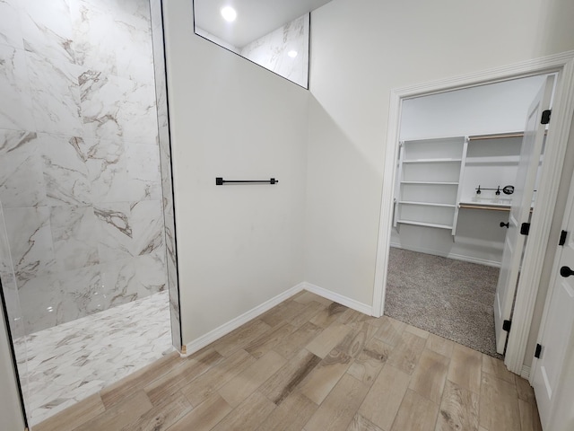 bathroom with walk in shower