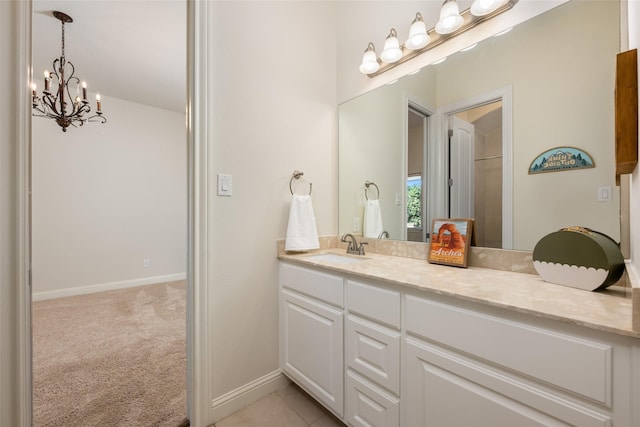 bathroom featuring vanity