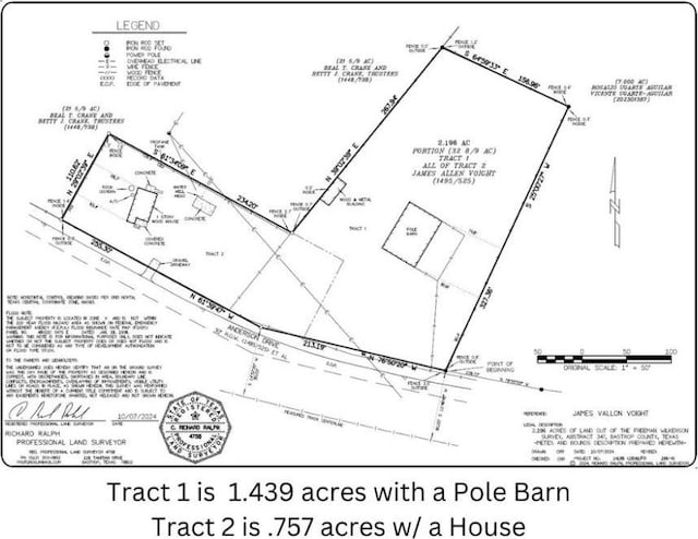 198 Anderson Ln, Red Rock, TX 78662 - survey map / technical document