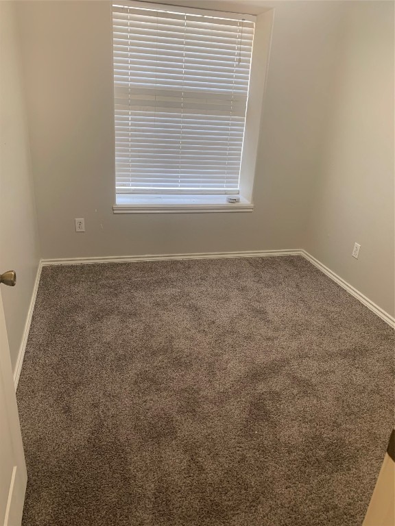 unfurnished room with carpet floors