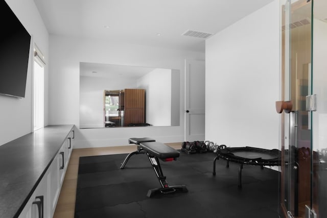 view of exercise room