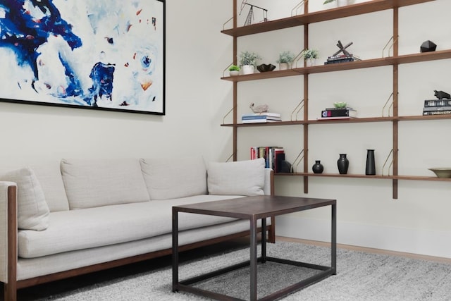 4101 Mcbrine Pl, Austin, TX 78746 - living room with baseboards