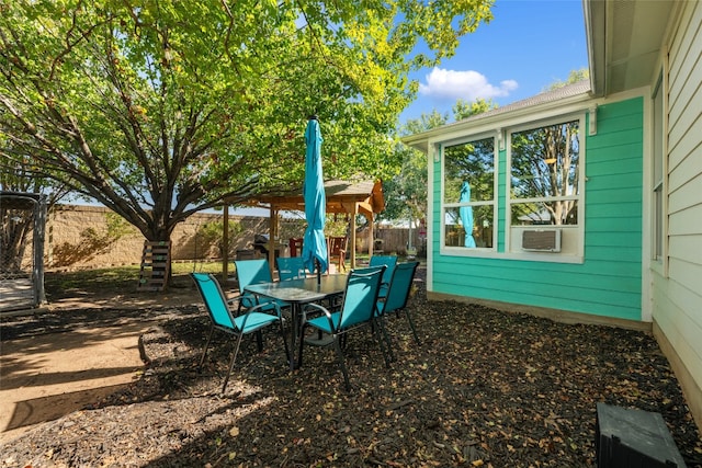 view of patio / terrace with cooling unit