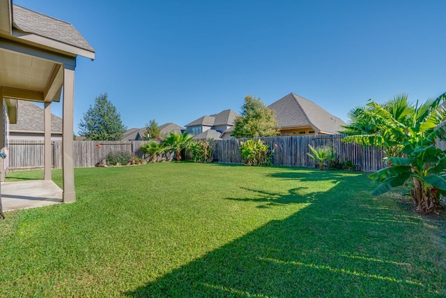 view of yard with a patio