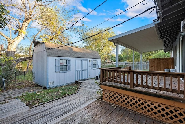 8507 Contour Dr, Austin, TX 78757 - wooden deck featuring an outdoor structure