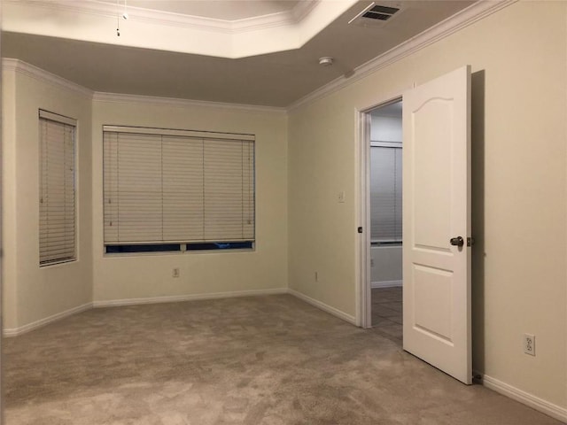 3704 Bunyan Cir, Lago Vista, TX 78645 - unfurnished bedroom with light colored carpet and ornamental molding