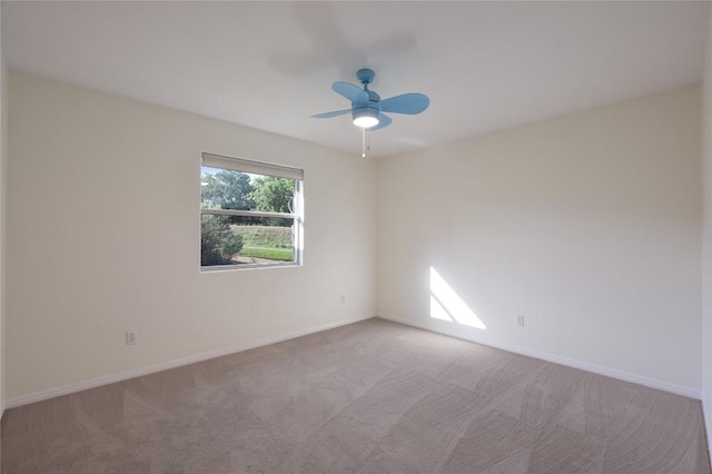 3704 Bunyan Cir, Lago Vista, TX 78645 - spare room featuring carpet flooring and a ceiling fan