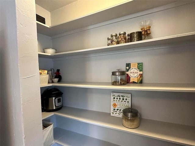 view of pantry