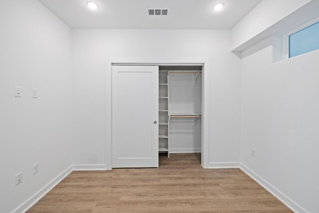 interior space featuring light hardwood / wood-style flooring