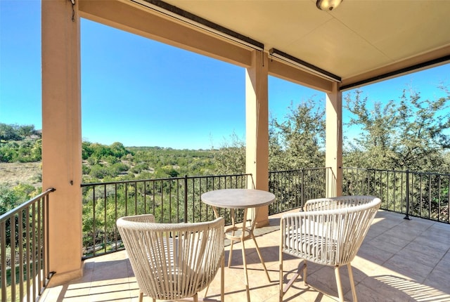 view of balcony