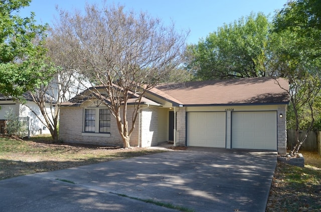 ranch-style house with a garage