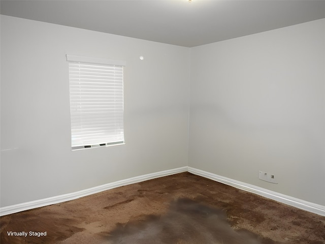 view of carpeted empty room