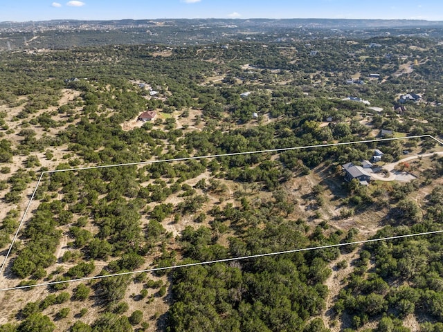 21200 Bertram Ln, Spicewood, TX 78669 - aerial view of property and surrounding area featuring property boundaries highlighted