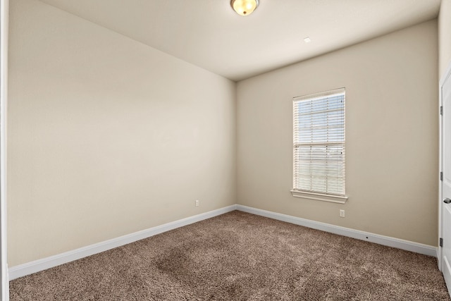 spare room with carpet floors