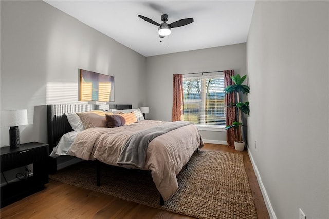 2505 Thornton Rd Unit 1112, Austin, TX 78704 - bedroom featuring wood finished floors and ceiling fan