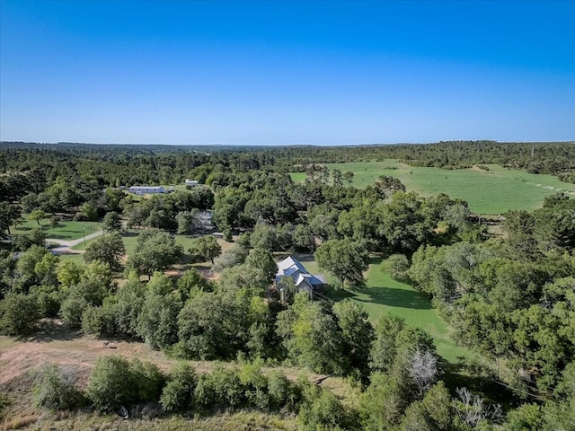 aerial view featuring a rural view