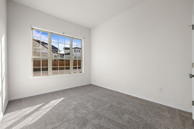 view of carpeted empty room