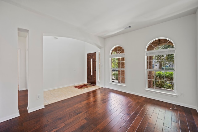 foyer featuring hardwood / wood-style flooring