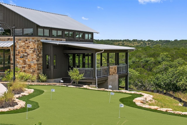 view of rear view of property