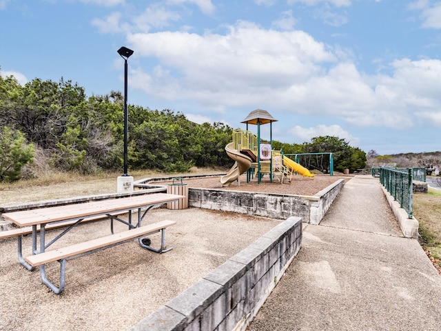 view of jungle gym