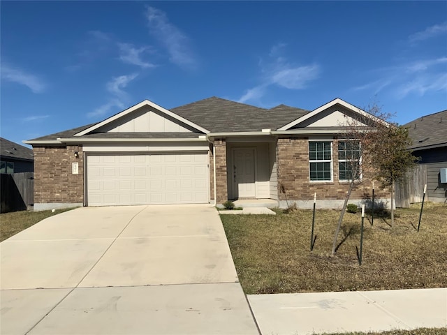 ranch-style house with a garage