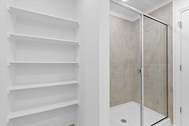 bathroom with walk in shower