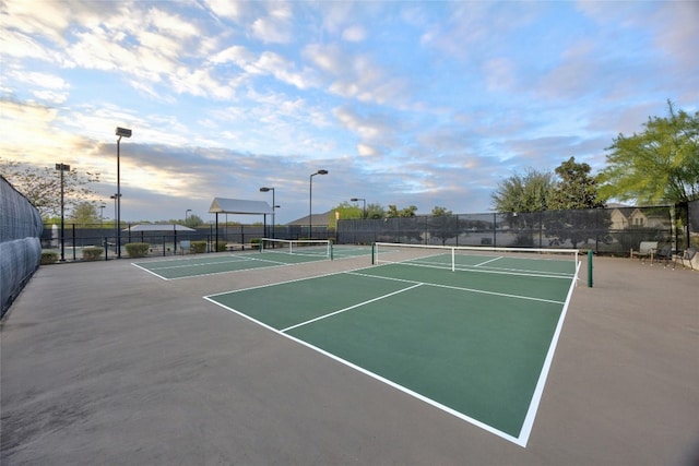 view of tennis court