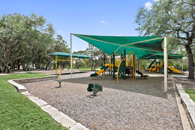 view of jungle gym