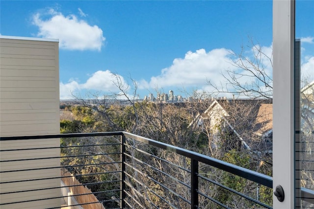 view of balcony