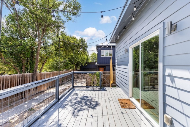 7611 Providence Ave Unit A, Austin, TX 78752 - wooden terrace with a fenced backyard