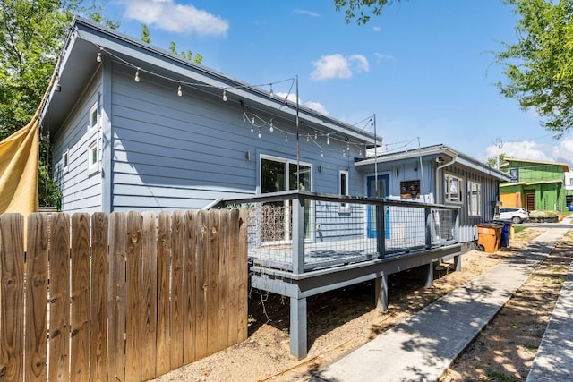 7611 Providence Ave Unit A, Austin, TX 78752 - rear view of house featuring a deck