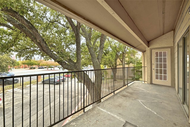 view of balcony