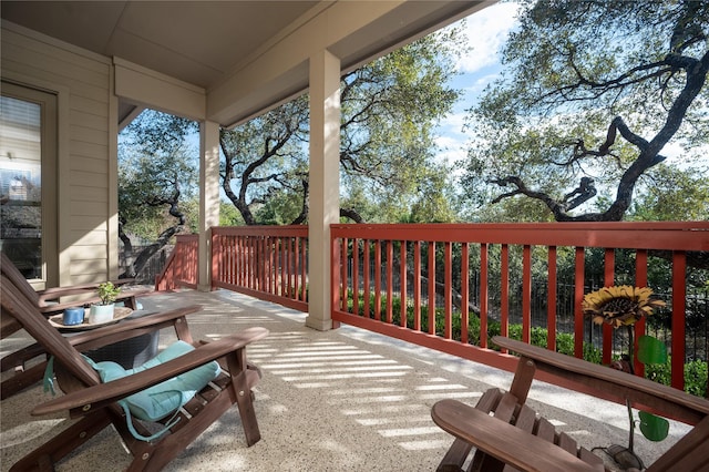 view of balcony