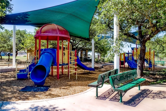 view of jungle gym