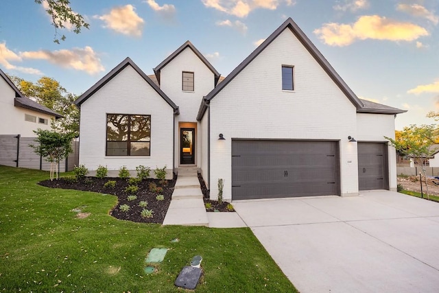 1509 Jay Wolf, Georgetown, TX 78628 - modern farmhouse style home featuring driveway, an attached garage, and brick siding