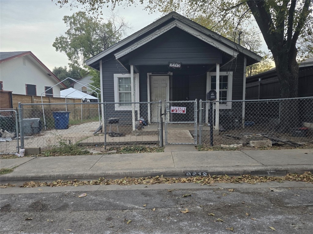 view of bungalow-style house