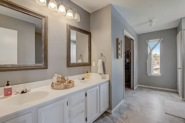 bathroom featuring vanity