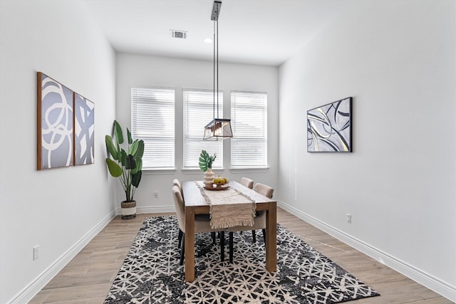 office featuring light wood-type flooring