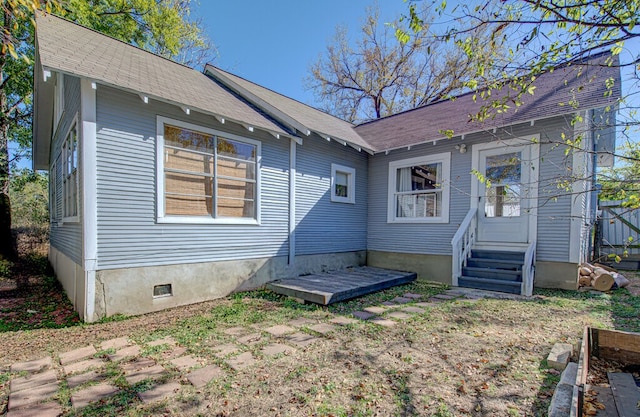 view of back of property