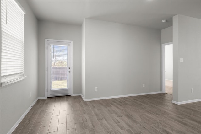 interior space featuring wood-type flooring