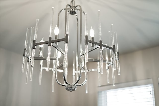 details featuring a notable chandelier