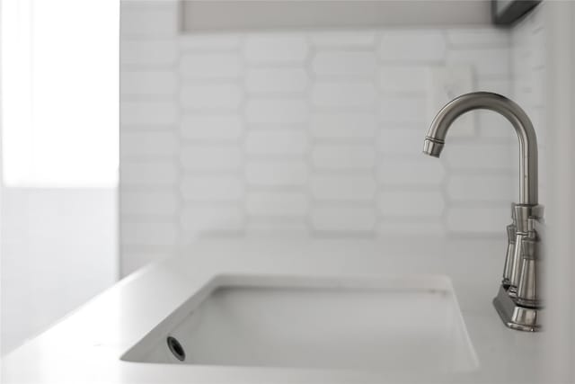 interior details featuring sink