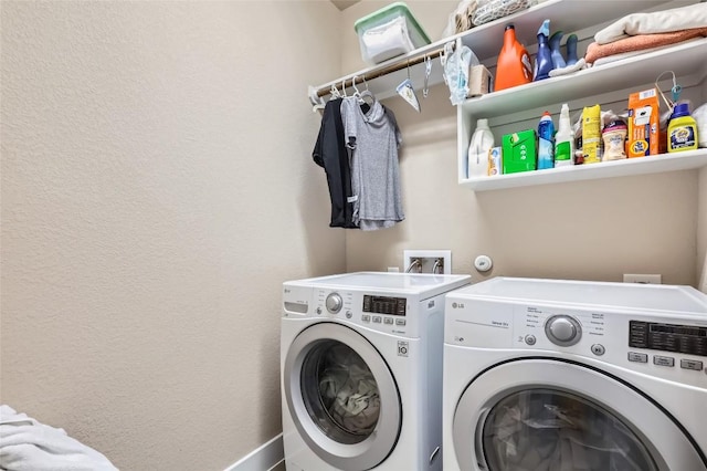 3317 Nighthawk Dive Ln, Pflugerville, TX 78660 - washroom featuring washing machine and dryer