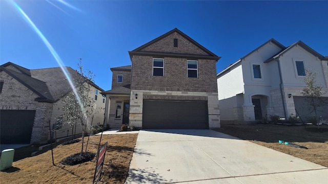 front of property featuring a garage