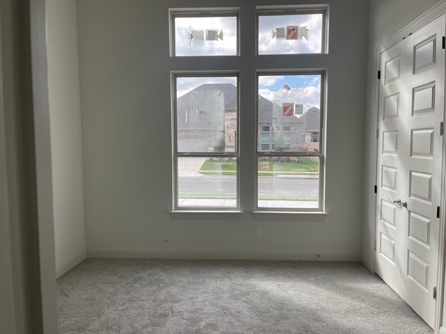 view of carpeted empty room