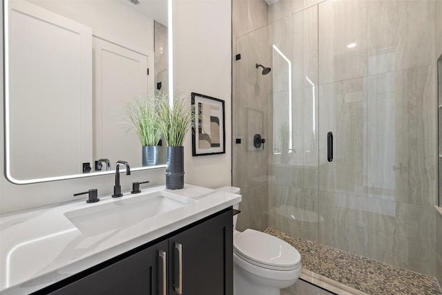 419 Hazeltine Dr, Lakeway, TX 78734 - bathroom with a stall shower and vanity