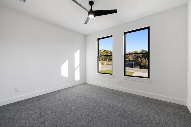 419 Hazeltine Dr, Lakeway, TX 78734 - unfurnished room featuring ceiling fan and dark colored carpet