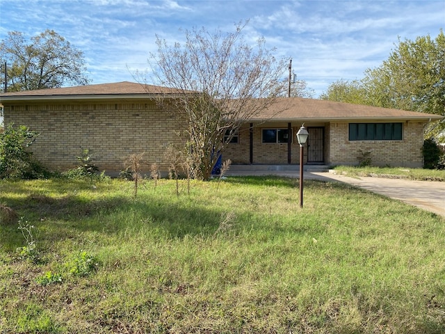 view of ranch-style home