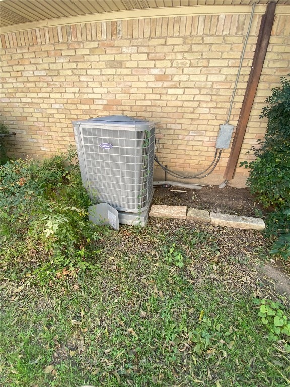 exterior details featuring central AC unit